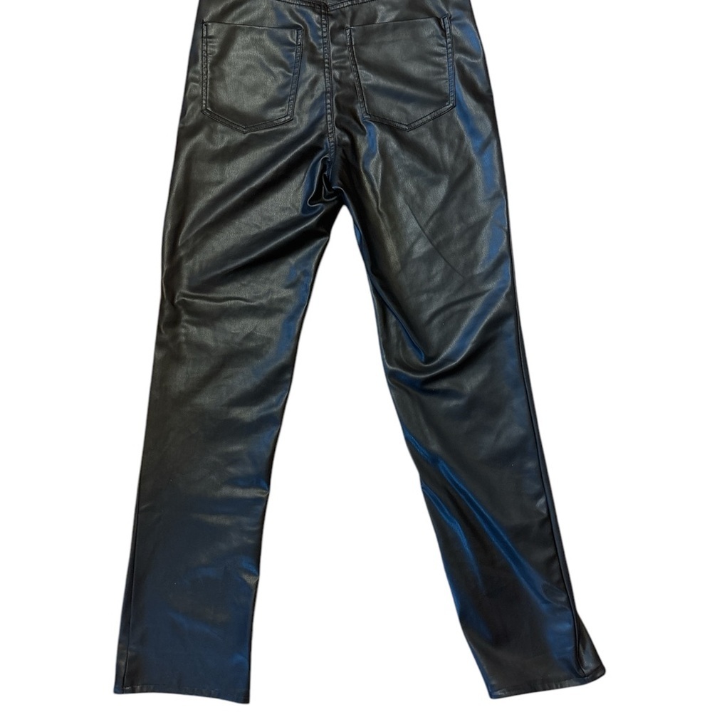 Zara FAUX‎ LEATHER FLARED SLIM PANTS BLACK - REF. 2161/872 - Picture 5 of 5